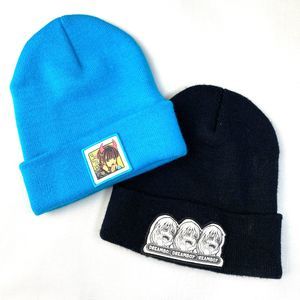 DREAMBOY DRE☆MB♡Y Pair of BEANIES! Blue & Black ANIME MANGA Lot of 2 Embroidered